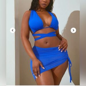 Fashion Nova Electric Blue Bikini Set